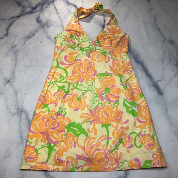 Lilly Pulitzer What A Wonderful World Halter Dress - Picture 2 of 8